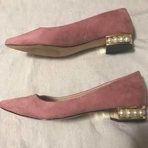 COPY - Qupid Pointed Heels with Pearl Detailing